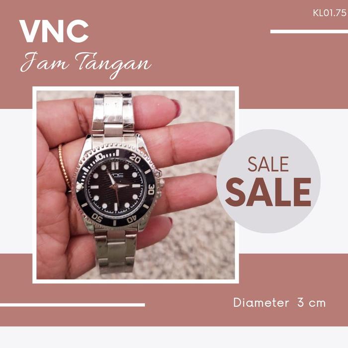 Jam Tangan Wanita Silver VNC MALAYSIA SALEEE