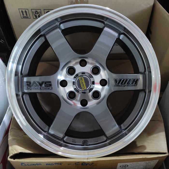 Fs rep te37 OG ring 15 Brand new Spesifikasi velg 15 x 6,5 Pcd 8x100/114 ET 40 Warna grey polish Id