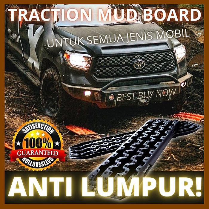 Track Board 4x4 Mud Sand Ladder ban radial anti Lumpur Traction Mat tire Winch sling Hi Lift Jack 4W