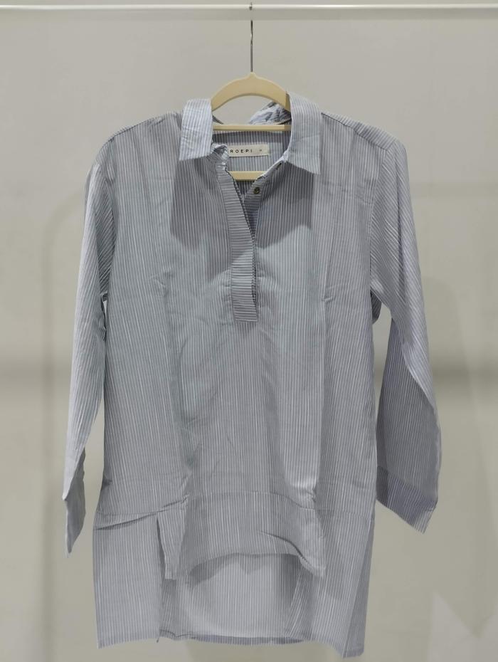 Kemeja Wanita garis-garis biru M (ROEPI)