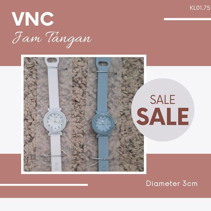 Jam Tangan Wanita Tali Rubber VNC MALAYSIA SALEEE