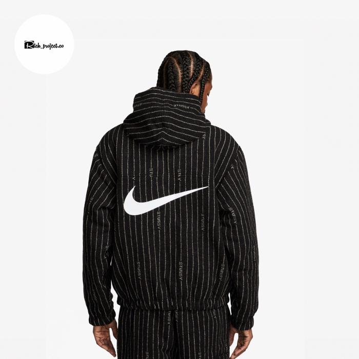 STUSSY x Nike Sportswear Stripe Jacket Black