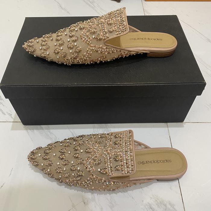 Saptodjojokartiko EMBELLISHED MULE BLUSH (NEW)
