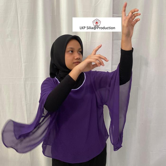 Blouse Wanita model kelelawar sifon, LKP Silia@Production