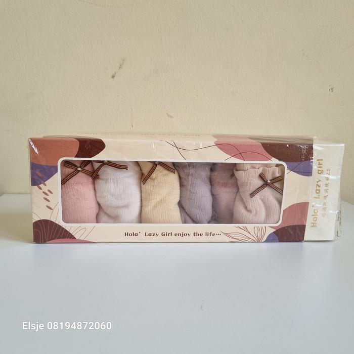 CD Celana Dalam Wanita Hola Lazy Girl Enjoy The Life All Size