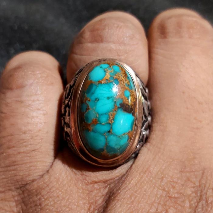 HQ NATURAL TURQUOISE - PIRUS PERSIA-IRAN-HUBEI-XINJIANG-GRADASI OPEN-DWI WARNA-MULTICOLOR-TOSKA HIJA