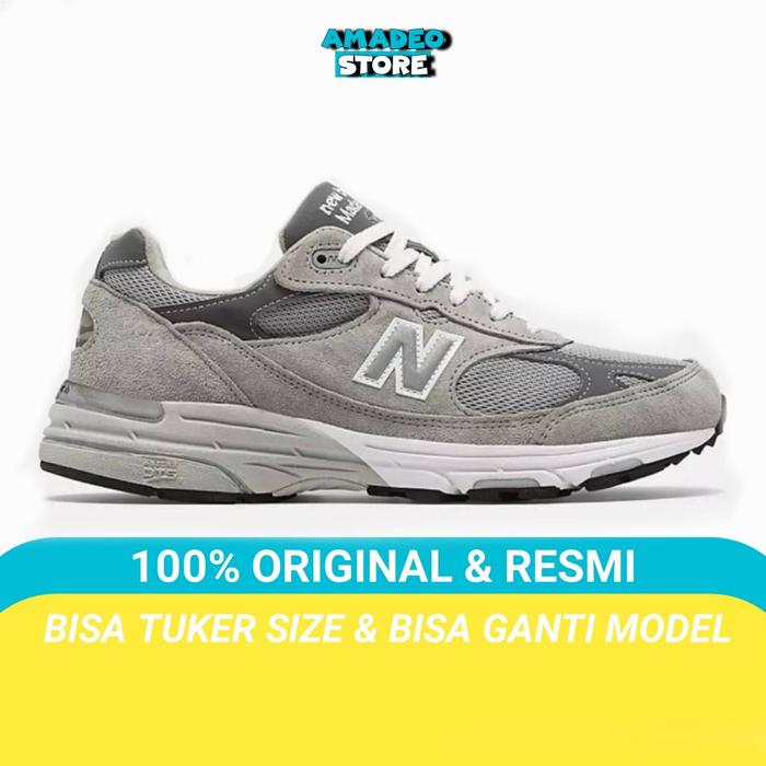 Sepatu NB 993 Balance 993 Grey Sneakers Pria