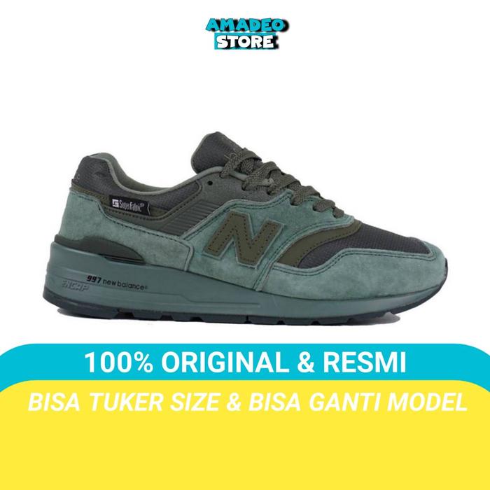 Sneakers Pria Nb 997 Nal Green Seper Pabric 100% Original Bni