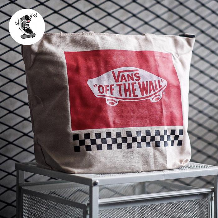 Vans 2-Way Tote Bag / Side Bag Black & Cream Original