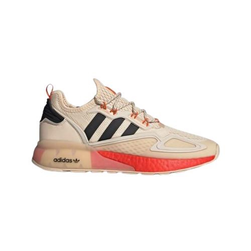 Sepatu Adidas ZX 2K Boost Linen Core Black Orange / Sneakers Pria