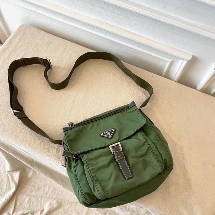 vintage nylon mini messenger bag