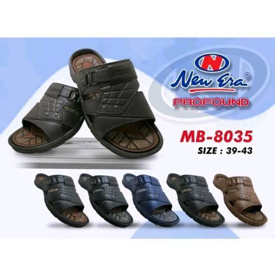 Grosir Sandal Sendal Selop Pria New Era 8035 Size 39-43 Bapak Bapak