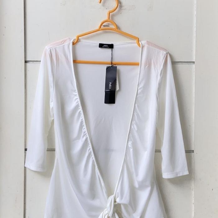 INED Yohji Yamamoto White Cardigan
