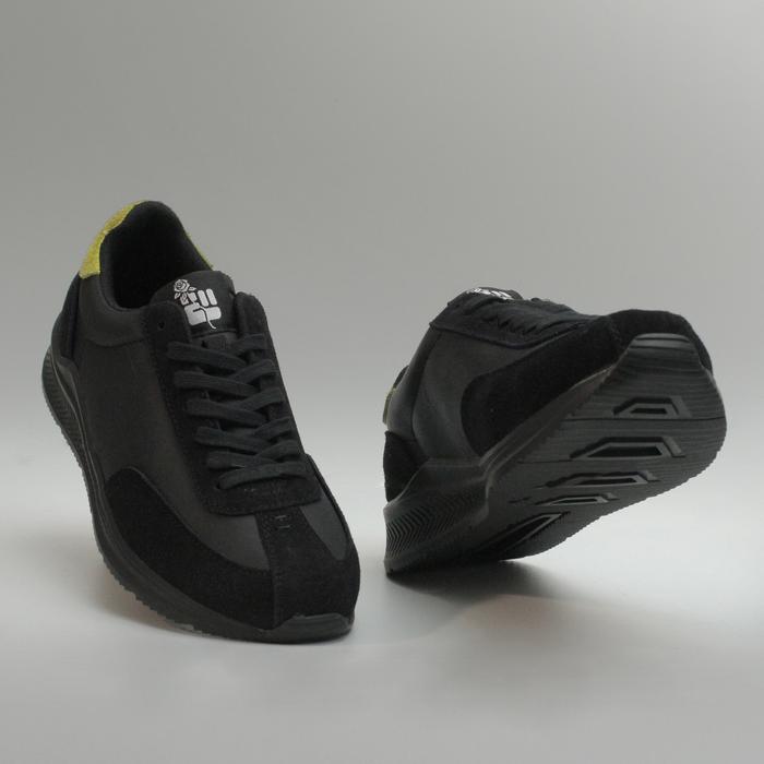 Sepatu Sneaker Sega Concept by Exodos57 Sangele All Black Green Neon