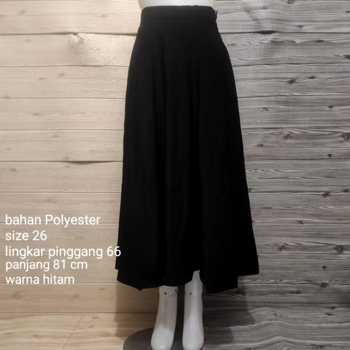 rok thrift preloved hitam premium branded