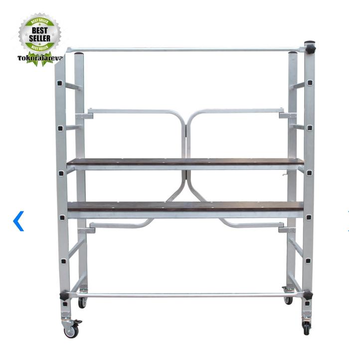 Tangga lipat scafolding aluminium 1,9 meter platform mobile