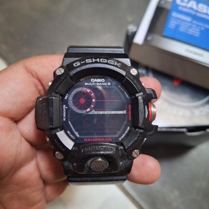 jam tangan g-shock gshock gw9400gw-9400 original (custom neg lcd + bnb gw9400bj carbon original)