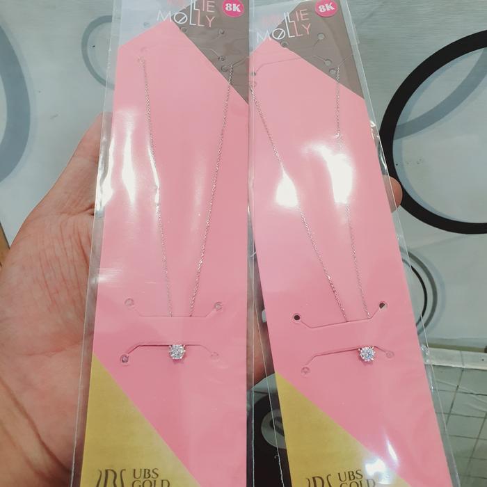 Kalung Nagita Emas putih asli kadar 375