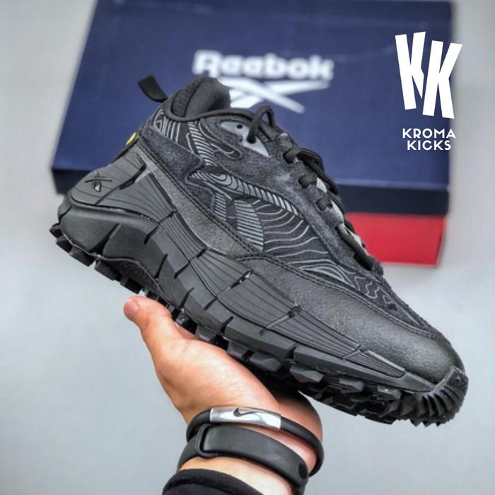 Reebok Zig Kinetica 2.5 Edge Black Pure Grey Sneaker GZ1440 (Size 40-46)