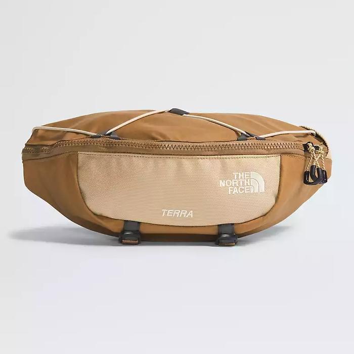 THE NORTH FACE TERRA 3L BROWN STONE TAS SELEMPANG PRIA TAS PINGGANG ORIGINAL