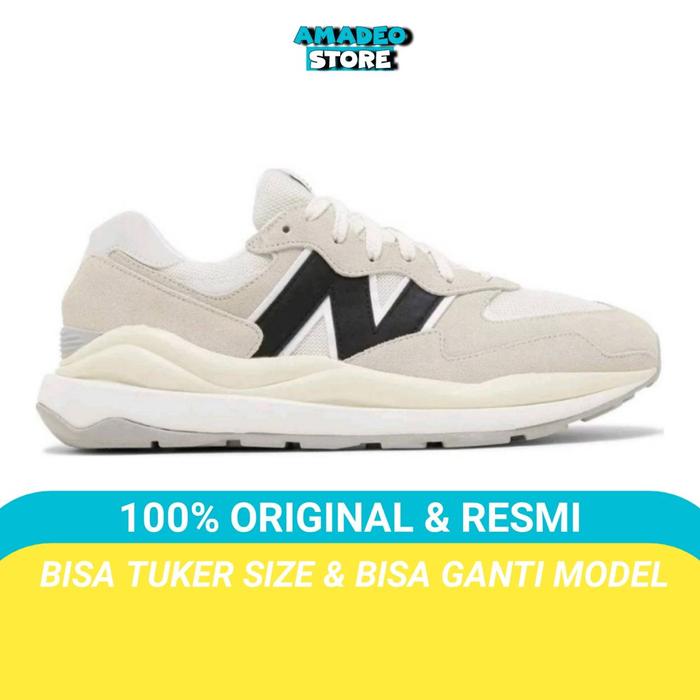Sepatu NB New Balance 5740 White Cream Black Sneaker Unisex