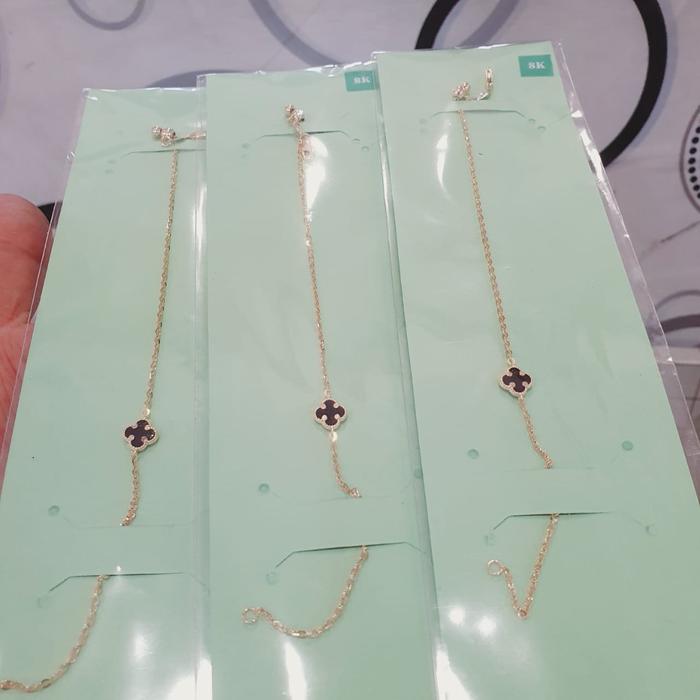 Gelang Vancleef Rose Gold Emas Asli Kadar 375