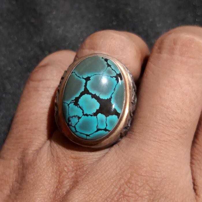 HQ NATURAL TURQUOISE - PIRUS HUBEI-XINJIANG-MULTICOLOR-DWI WARNA-GRADASI OPEN- DWI TOSKA-BIRU FANCY-