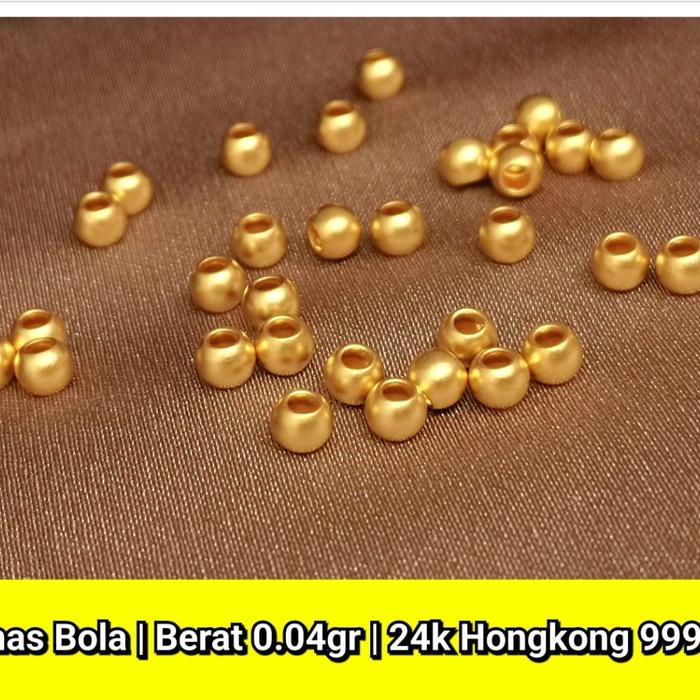 Emas Asli Bola 24k Hongkong 999%