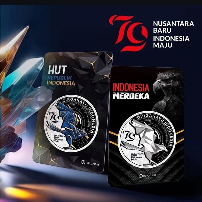 isilver coin garuda 79 kemerdekaan koin perak 1oz x 2