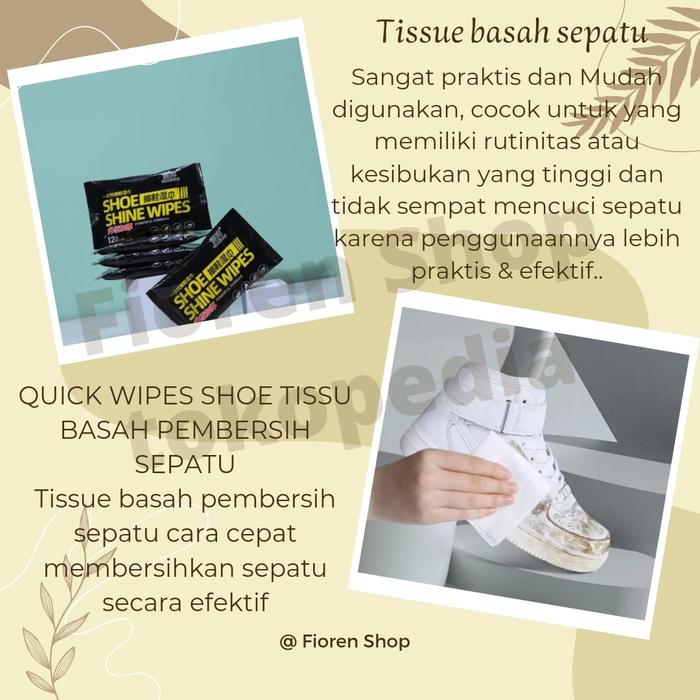 TISSU BASAH PEMBERSIH SEPATU QUICK WIPES SHOE TISSU BASAH