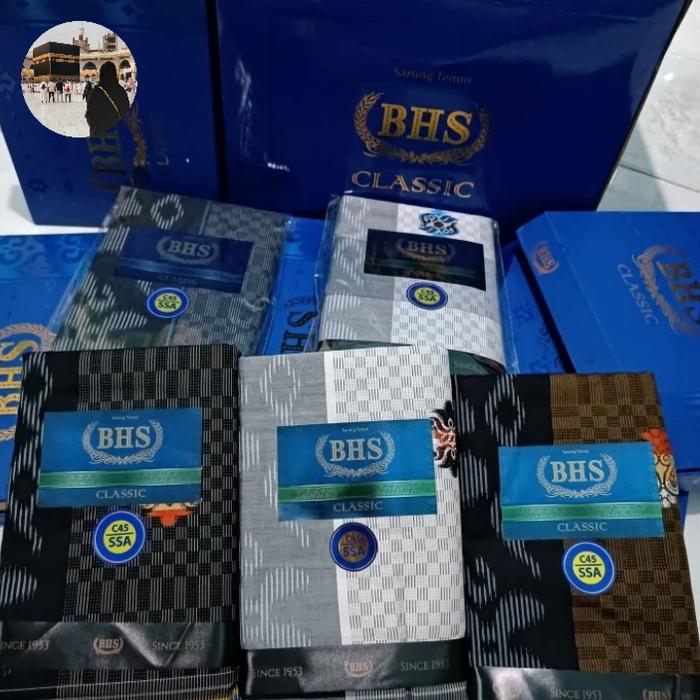 COD Sarung Tenun BHS Classik 100% Original / Sarung Dewasa All Size Di jamin Keasliannya.