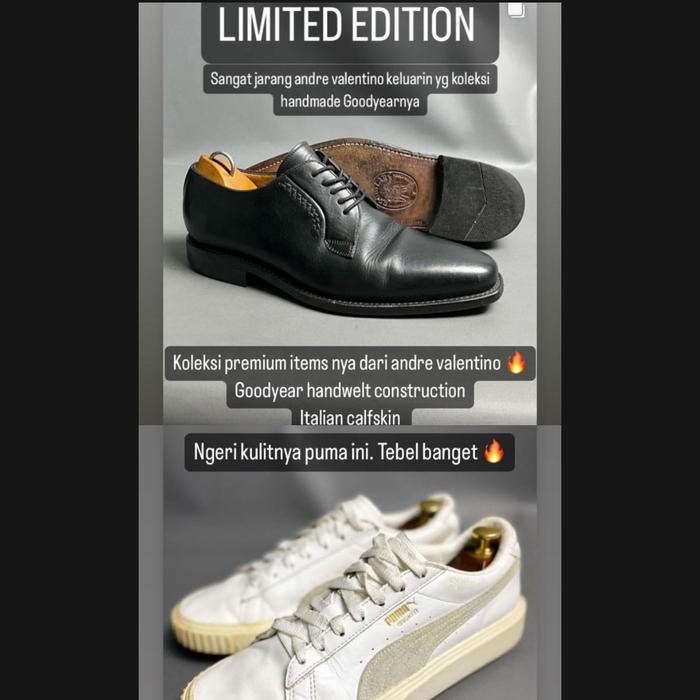 Andre Valentino GOODYEAR WELTED & Puma Breaker kulit sepatu kulit
