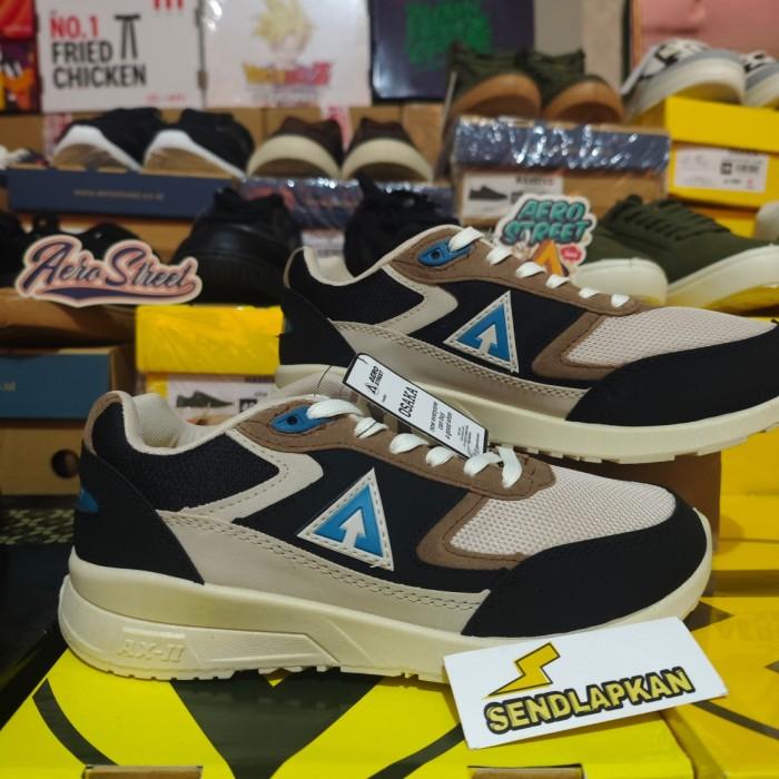 [TERMURAH 100% Original AEROSTREET] Aerostreet 37-44 Osaka Krem Biru Hitam - Sepatu Sneakers Sport A