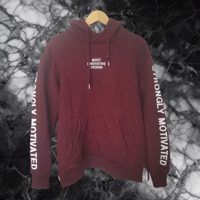 JAKET HOODIE WANITA FRANK STONE SECOND BRANDED IMPORT MAROON