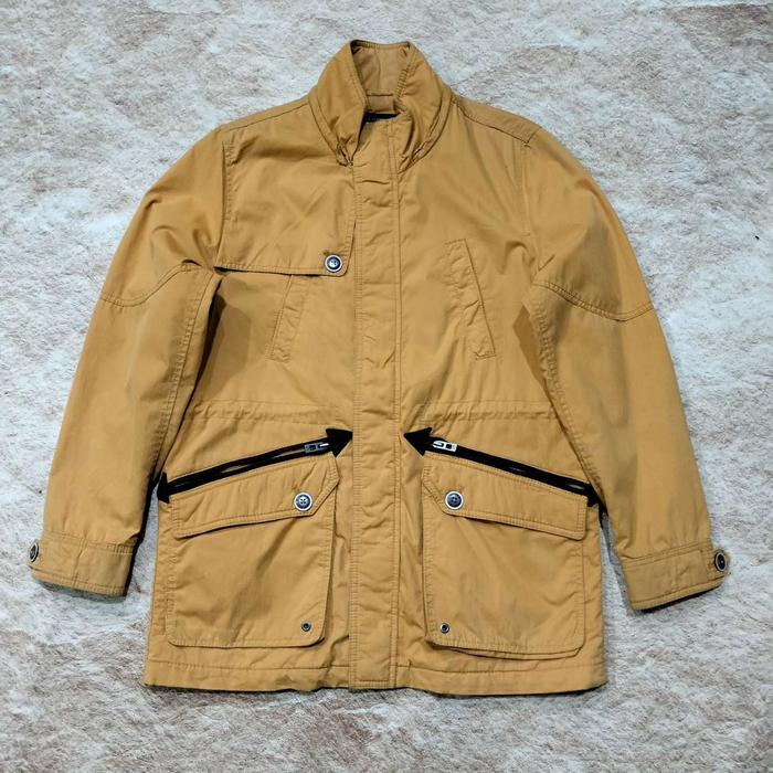 jaket vintage parka big pocket UNION BAY kuning kunyit size M