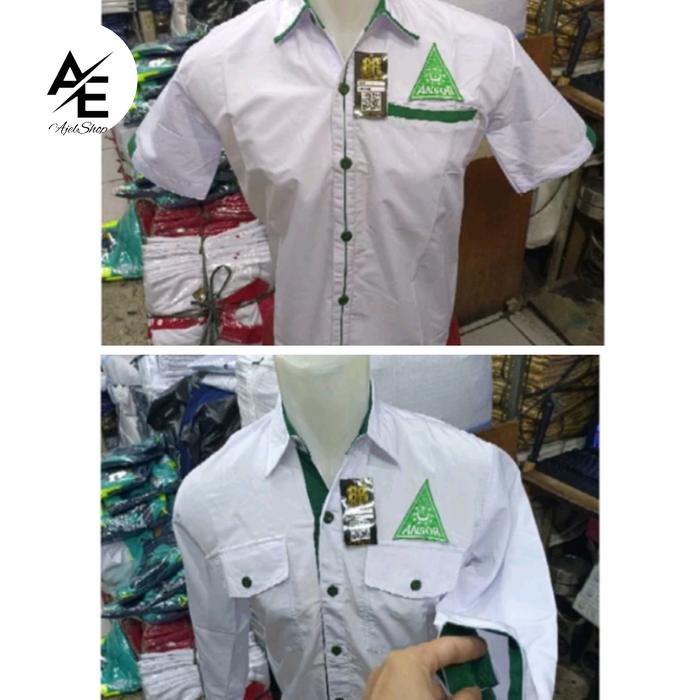 Kemeja ANSOR lengan Pendek dan panjang,Free request nama