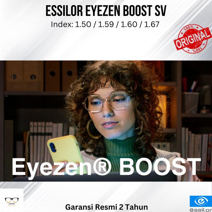Lensa Kacamata Essilor Eyezen Boost SV - Optifog