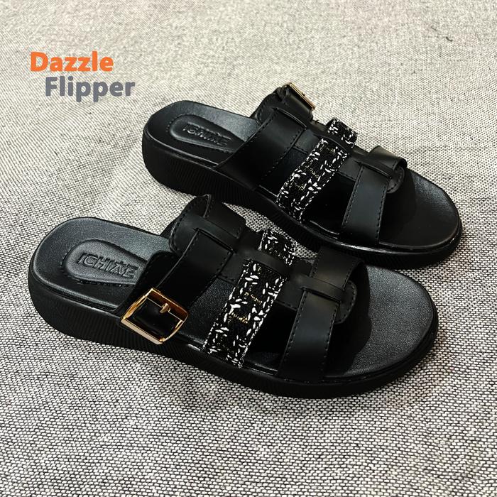 DazzleFlipper Sandal Wanita Wedges Sendal Selop kekinian Korea Style Size 37-40