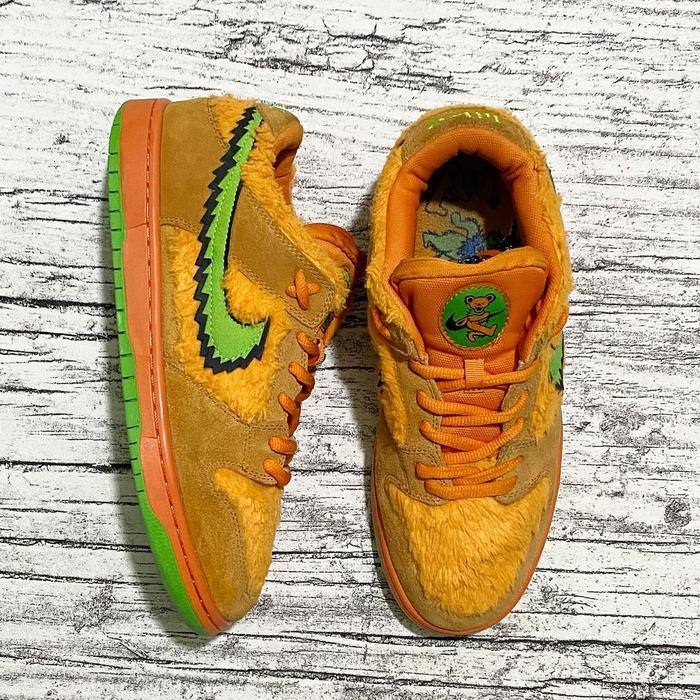 Sepatu Nike SB Dunk Low Pro x Grateful Dead “Orange Bears” Second - Size 44