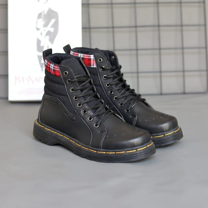 Sepatu WANFAR KAYDEN Original Boots Pria Tartan Casual Formal Touring Bikers Ori Docmart