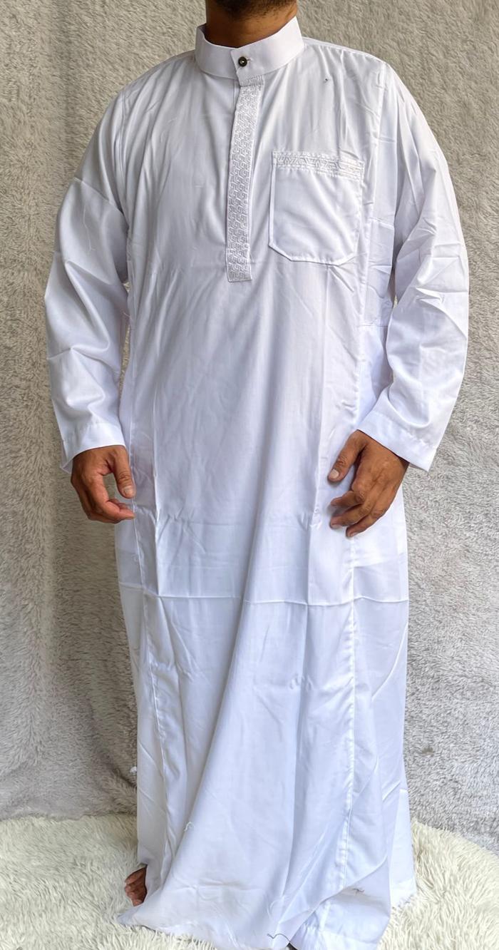Baju gamis jubah Al-mubarok lengan panjang