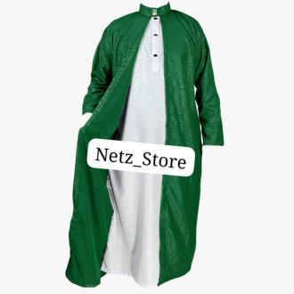 Gamis Jubah  lengan panjang mewah gamis arab luar cardi jubah Saudi Gamis Pria Bordir