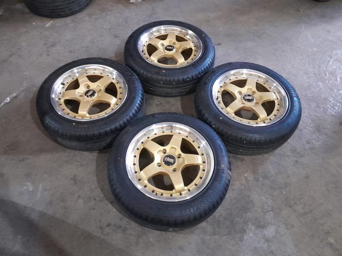 VELG MOBIL RACING SECOND/BEKAS BOB HSR R16X7 4X114 ET42 +BAN ACC PHI 205 55 Pnp Avanza,Xenia,Panther