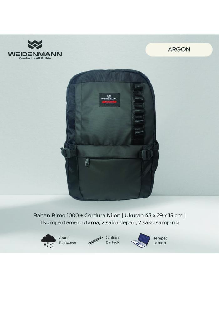 Weidenmann Argon Tas Ransel Backpack Pria Hitam