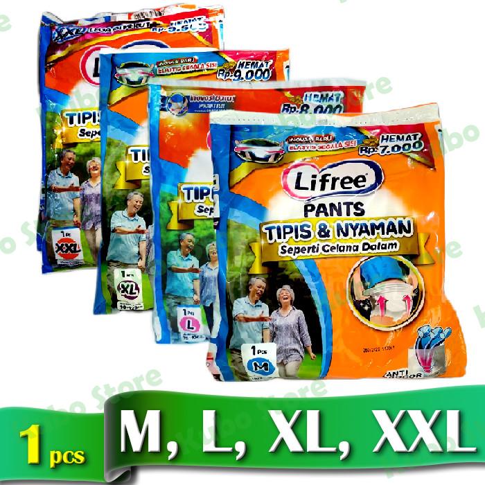 Pempes dewasa liffree rencengan paket 10 renceng/pcs.|Orang tua popok dewasa Ukuran XL,L,M