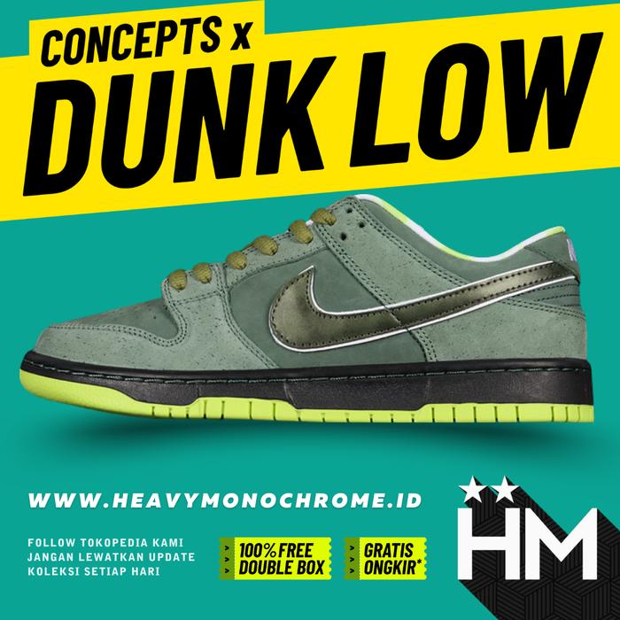 SB Dunk Low Concepts Green Lobster BV1310-337 (Size 36-47.5)