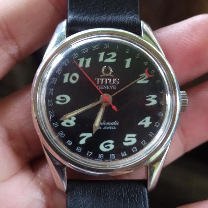 MONTRE AUTOMATIQUE HOMME TITUS GENEVE DATE BRACELET