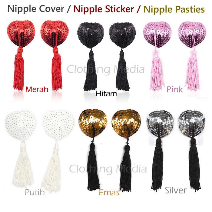 Nipple Sticker Cover Pasties Stiker Penutup Puting Bra Tempel Pad Bh