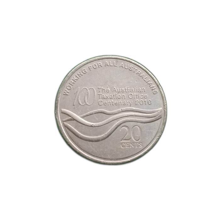 Koin Australia 20 cent Commemorative The Australia Taxation Office
