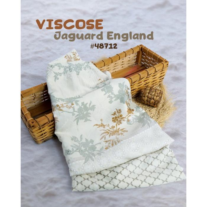 DEATEXTILE SORAYA JAGUARD ENGLAND D#48712// HARGA 1/2 METER/BLOUSE TUNIK DRESS